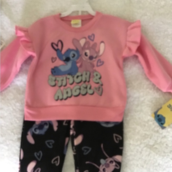Disney Other - Disney Stitch & Angel Pink and Black, Kids' cute Set New with tags
